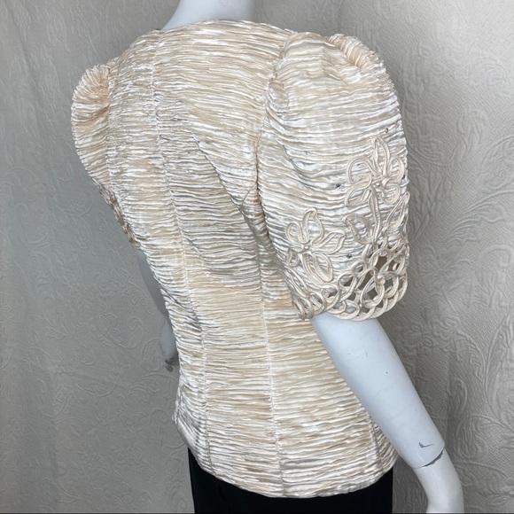 Vintage ILGWU Karen Lawrence by Matthew Fortuny Pleat Formal Jacket - Picture 5 of 14